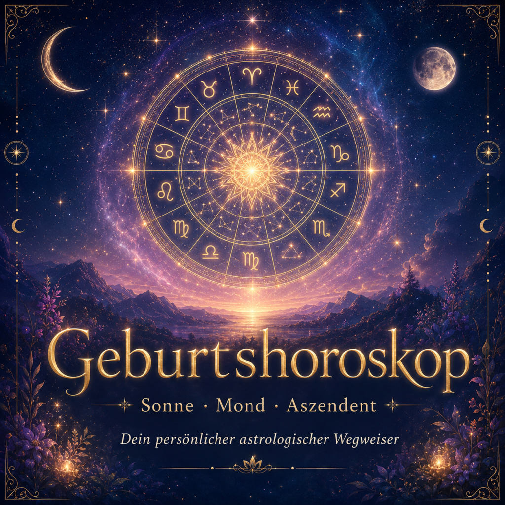 Geburtshoroskop – persönliche astrologische Deutung mit Sonne, Mond und Aszendent